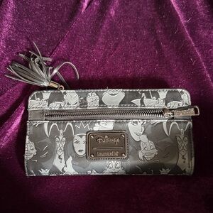 Loungefly Disney Villains Gray Wallet